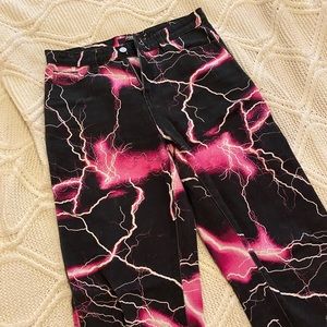 Jaded London Pink Lightening Jeans